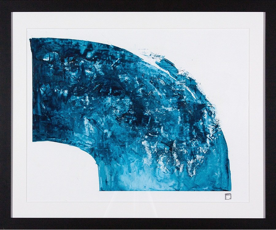 "Breaking Waves 2", 35x29  Acrylic on yupo paper // Pete Sack