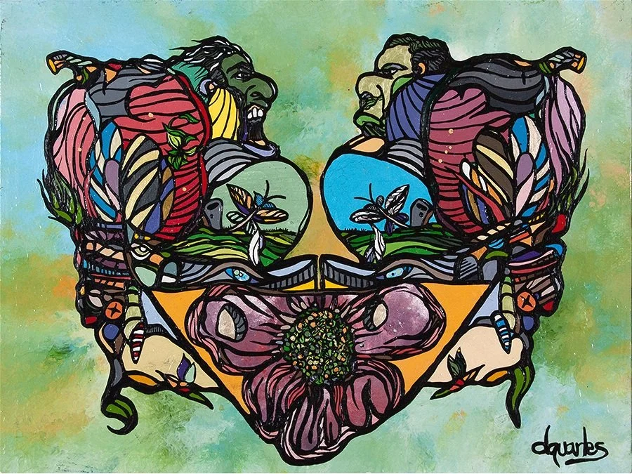 "The Results of Readers", 24x18 Acrylic on canvas // Darius Quarles