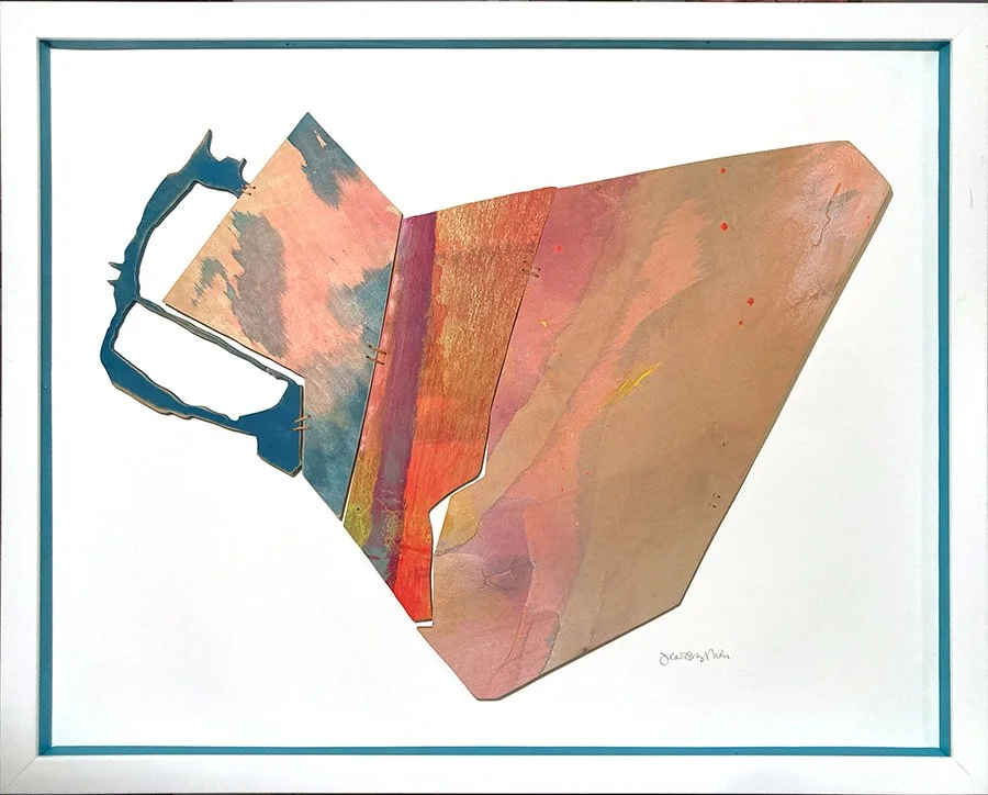 "Boxes and Compartments", 29.5x23.75 Acrylic and waxed string on maple plywood // Jean Gray Mohs