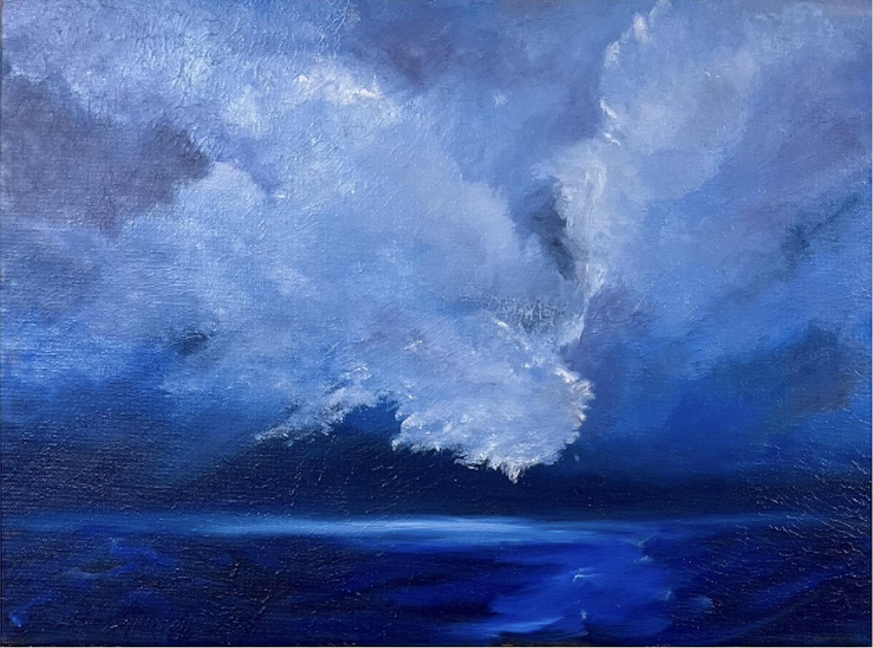 "Blue Mood", 16x20 Acrylic on canvas // Marcia Moran