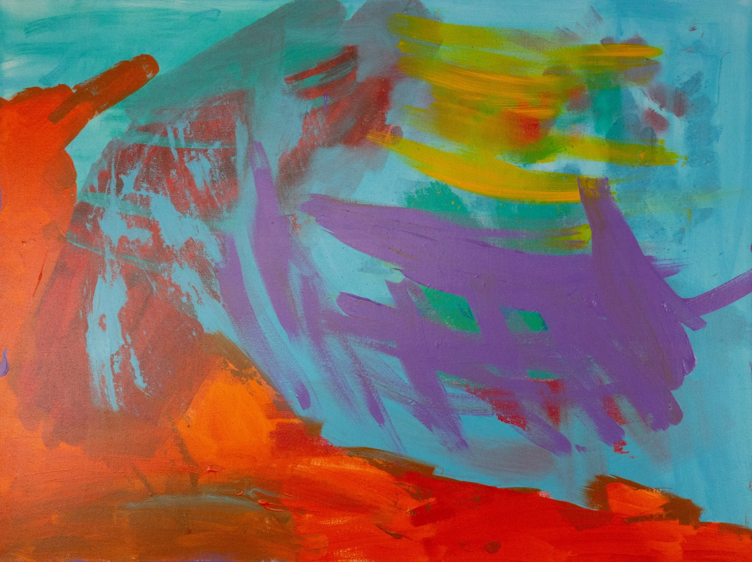 "Between 2 and 1", 40x30 Acrylic on canvas // Wiley Johnson