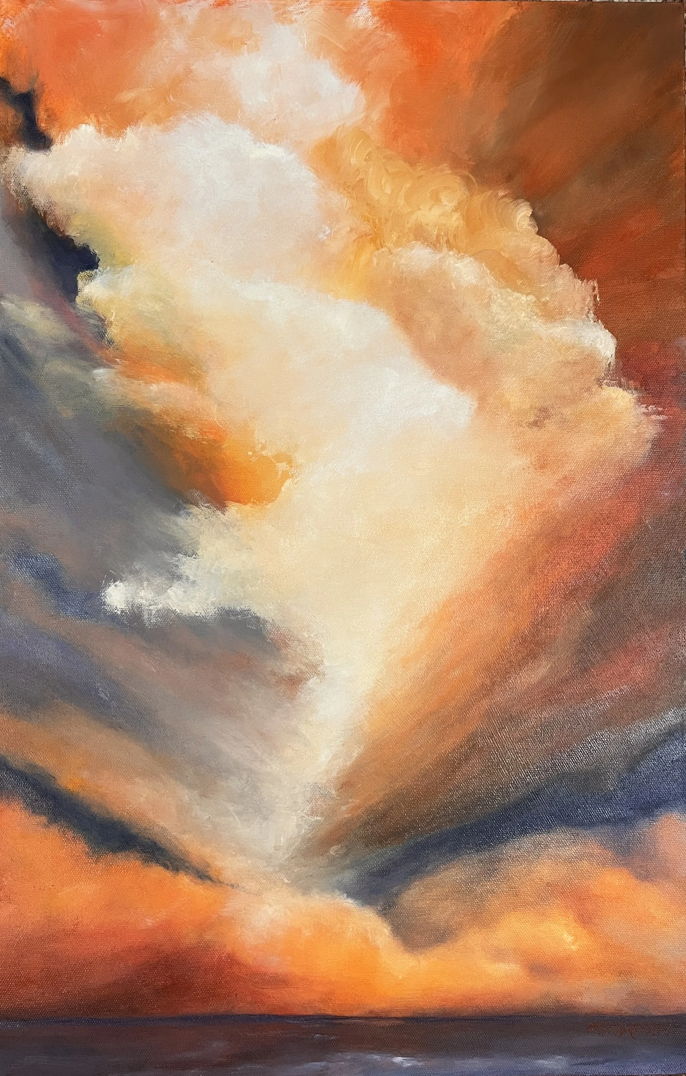 "Caught in the Light", 13x20, Acrylic on canvas // Marcia Moran