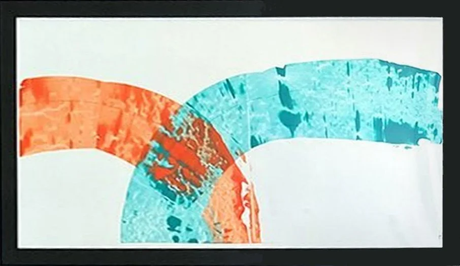 "Harmony in the Paths", 75x30 Acrylic on yupo paper