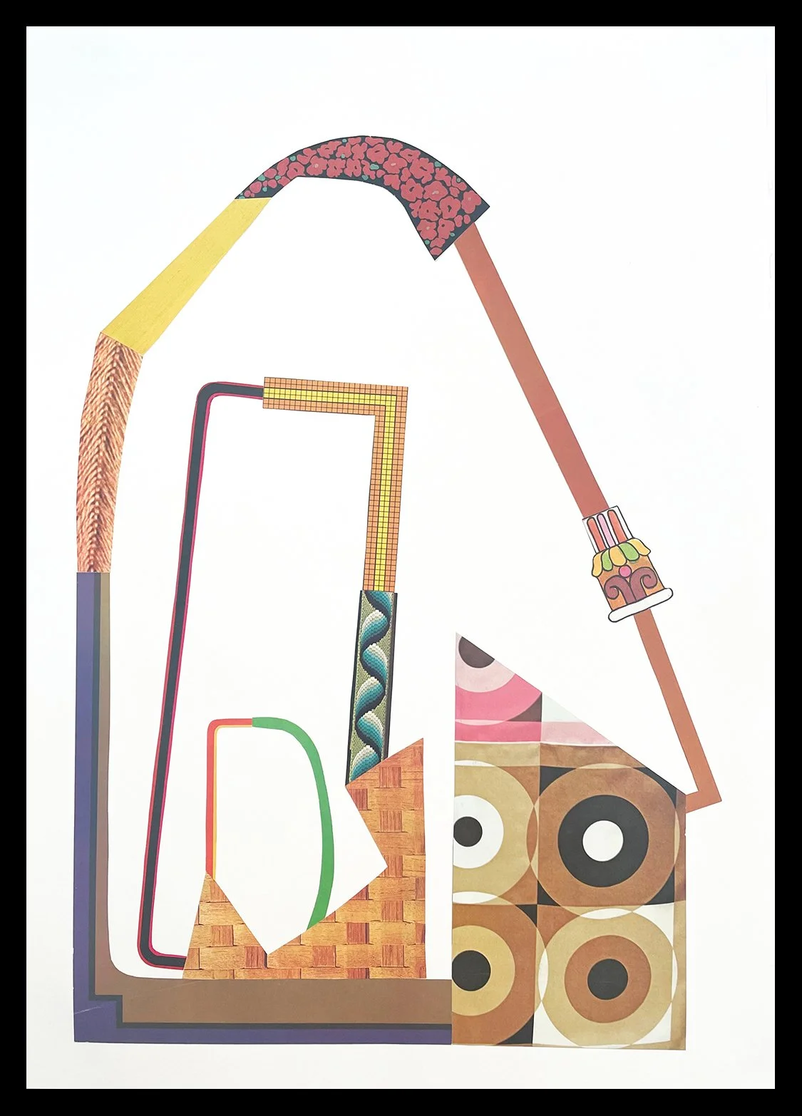 "Extention", 14x20 Collage, framed // Tonya Thornton