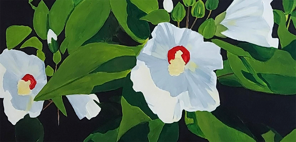 "A Welcome Gift", 24x12 Acrylic on canvas // Julia Glatfelter