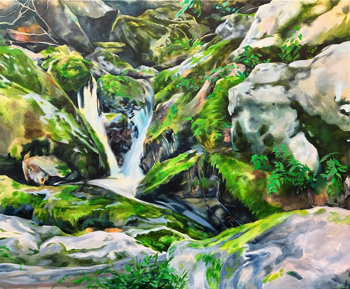 "Close Enough For Jazz", 36x30 Acrylic on canvas // Molly Lastra