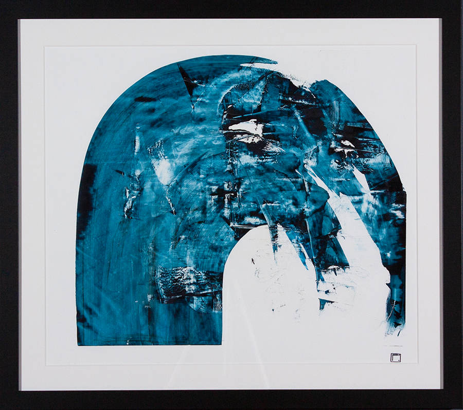 "Breaking Waves 1", 36x32  Acrylic on yupo paper // Pete Sack