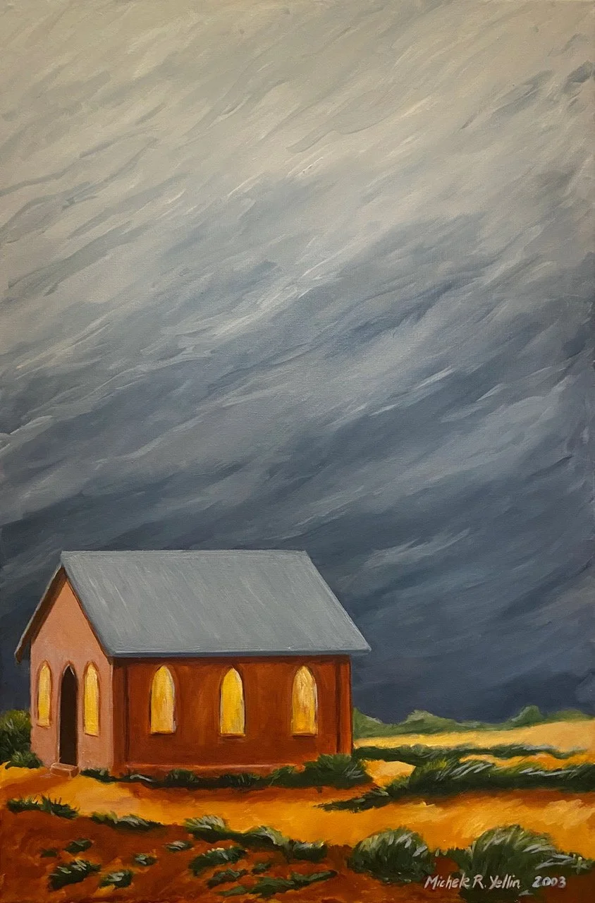 "Sanctuary", 24x36 Acrylic on canvas // Michele Yellin