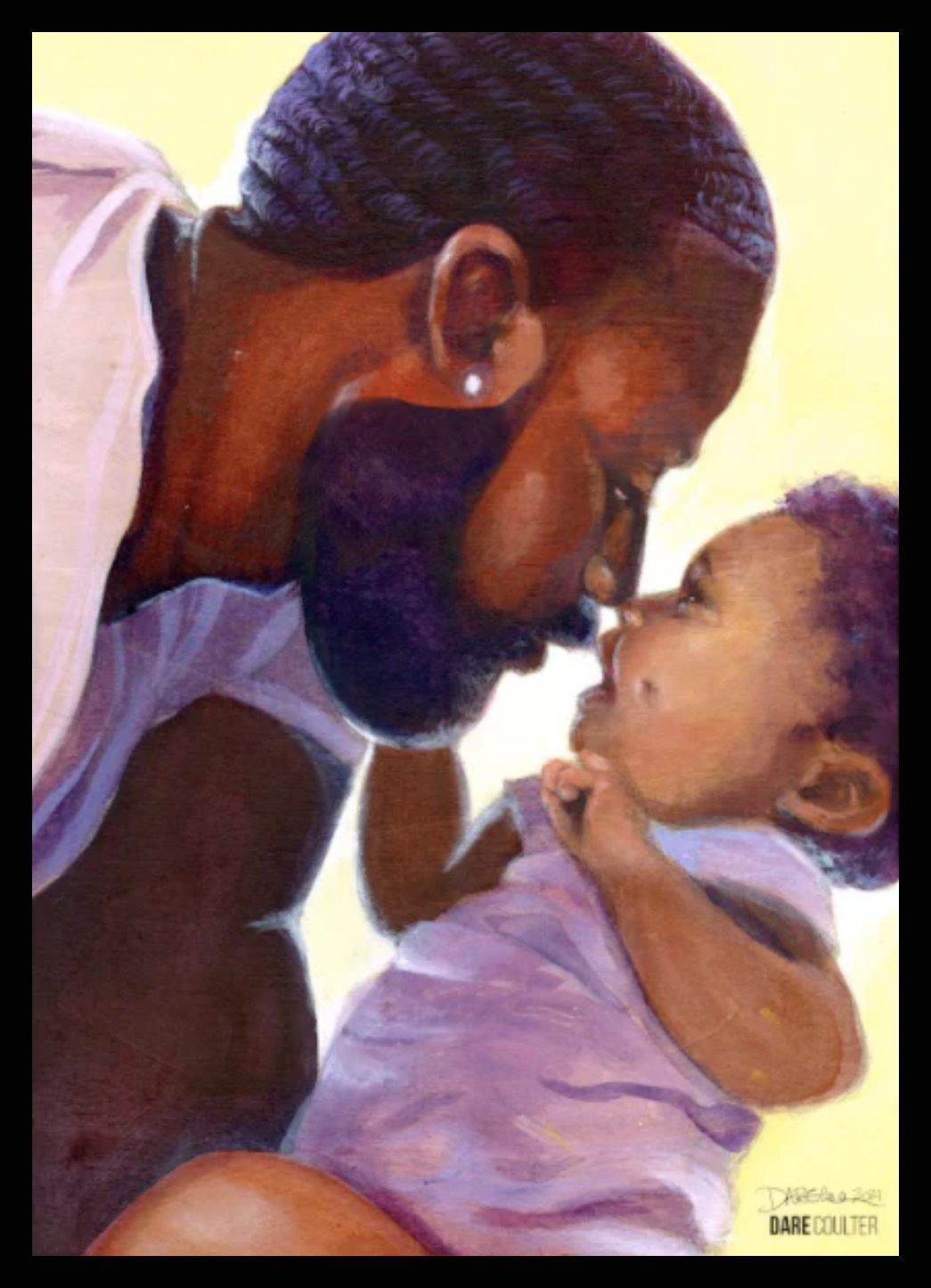 "Dad Nosey", Framed 9x12 print // Dare Coulter