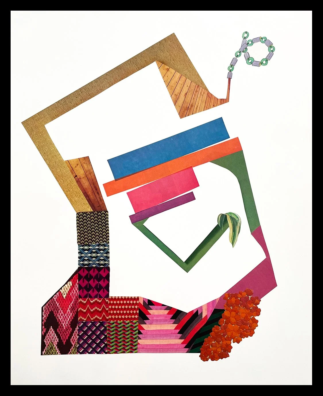 "Tilt", 20x24 Collage, framed // Tonya Thornton