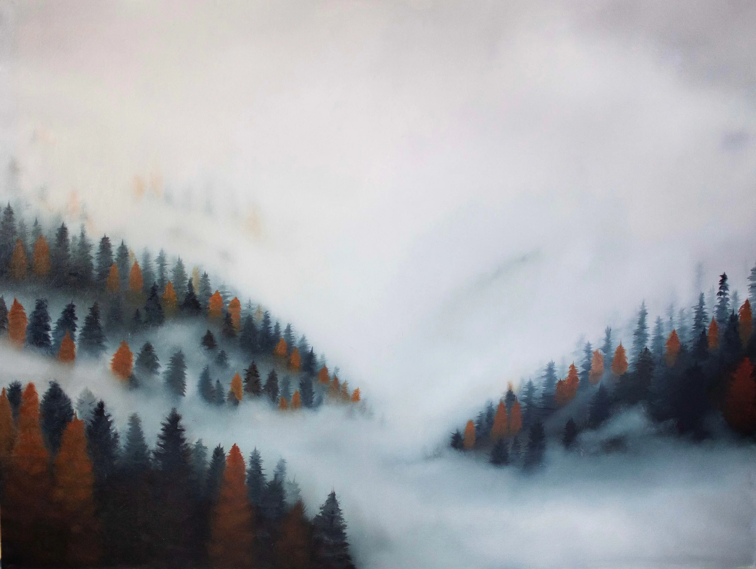 "Misty Fall" 40x30 Oil on canvas // Christina Stock