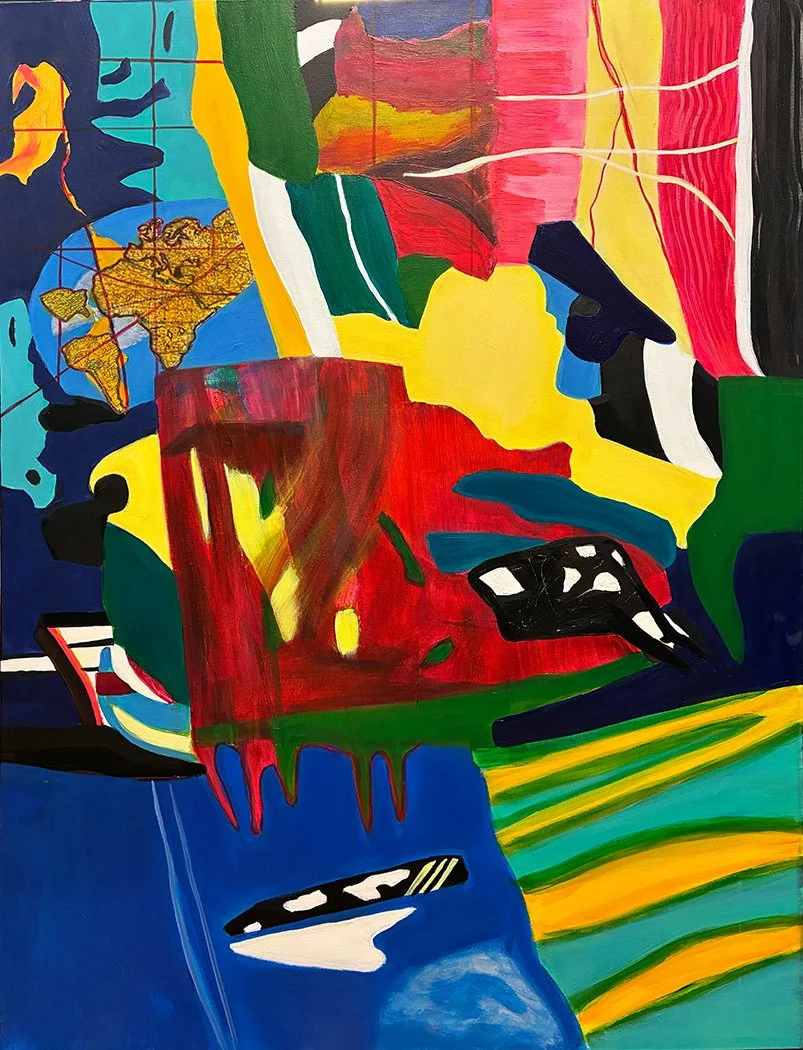 "The Best of All Worlds", 36x48 Mixed media on canvas // Diana Malin