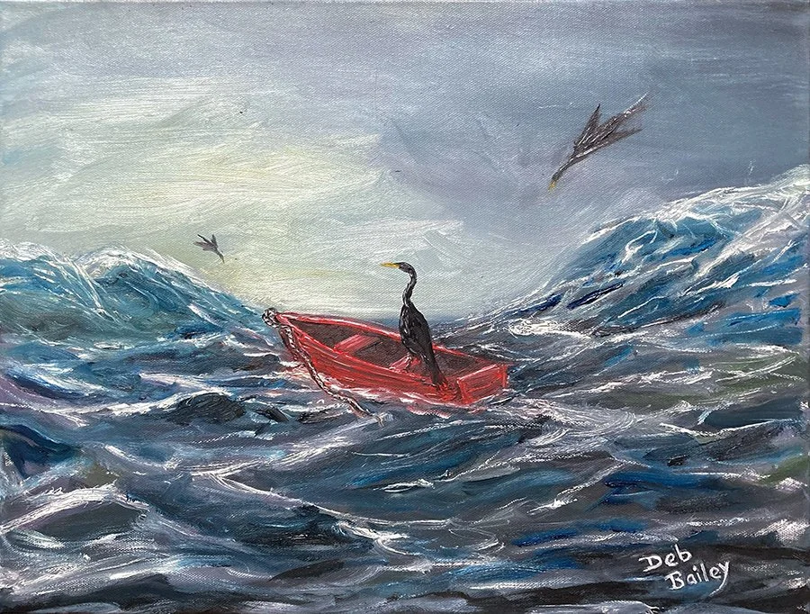 (Untitled) 18x14, Acrylic on canvas // Deb Bailey