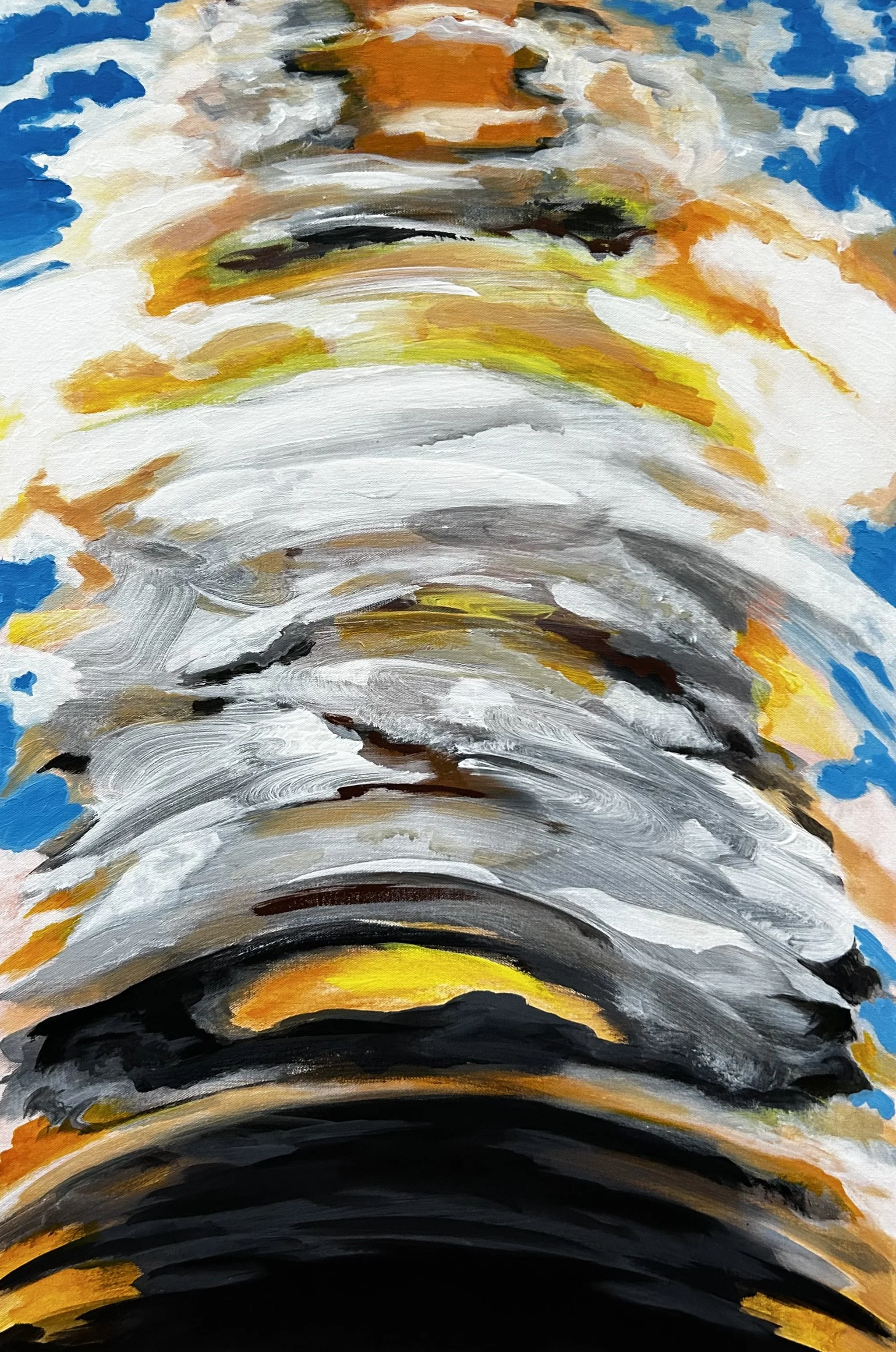 "Something Happened in Amarillo", 24x36 Acrylic on canvas // Be Boggs