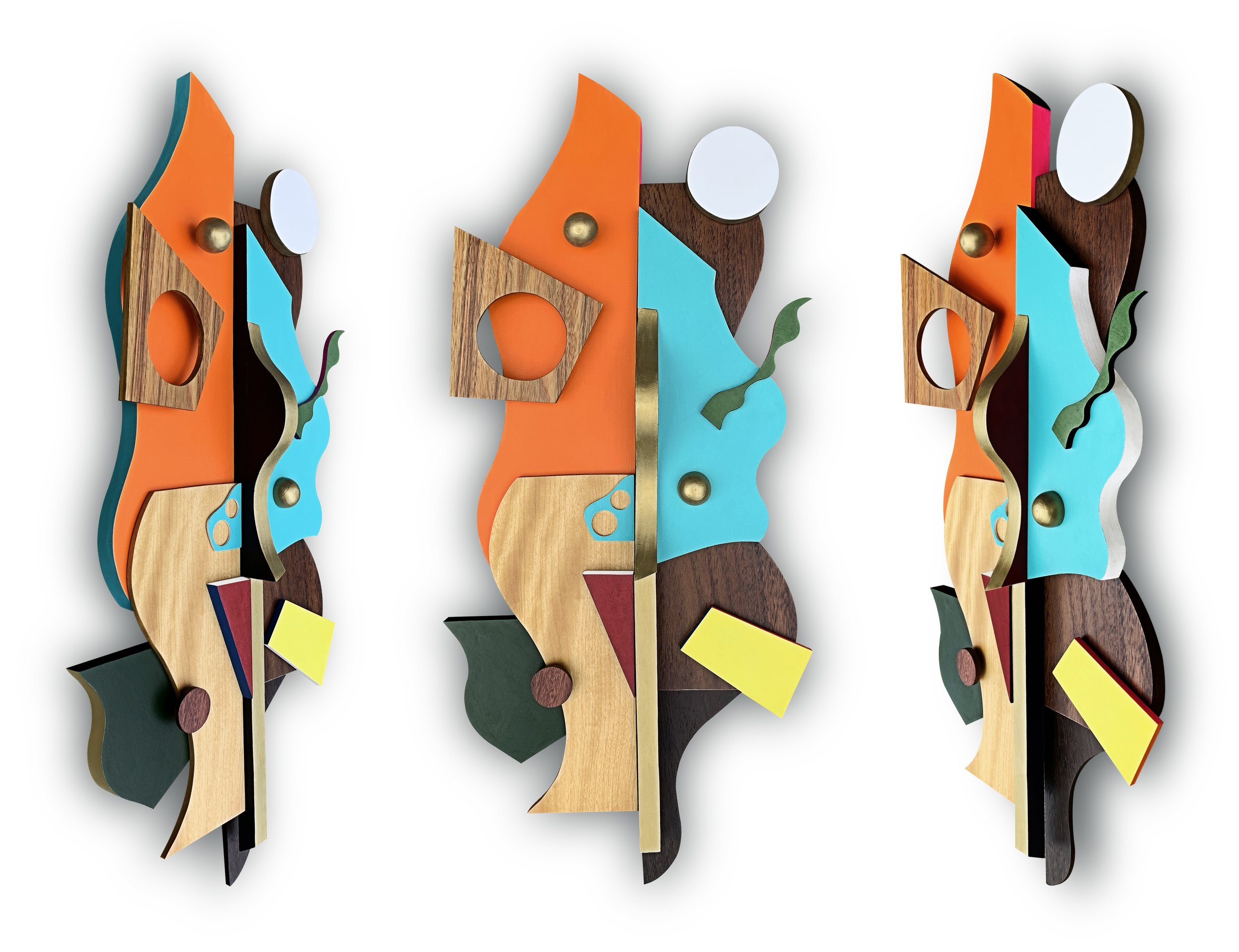 "Hard Bop No. 2" , Acrylic, enamel and stain on wood, 13"x30" // Dean Logan
