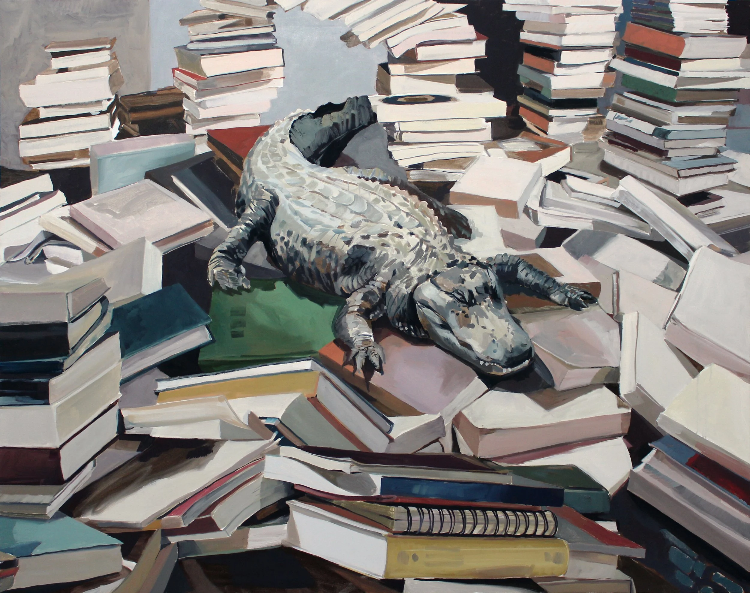 "Dragon Cache", 60x48 Oil on canvas // Annie Blazejack & Geddes Levinson
