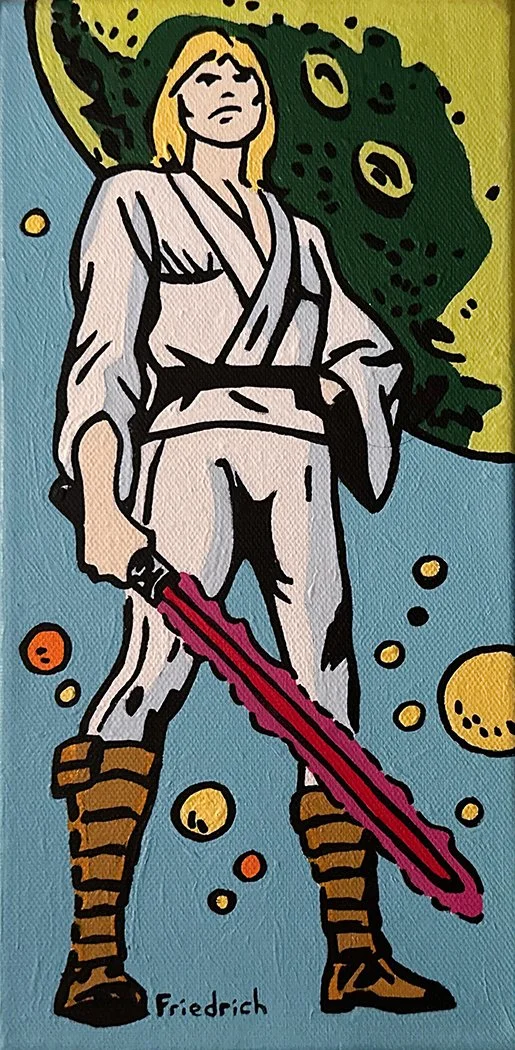 "Luke Skywalker", 6x12 Acrylic on Canvas // Paul Friedrich