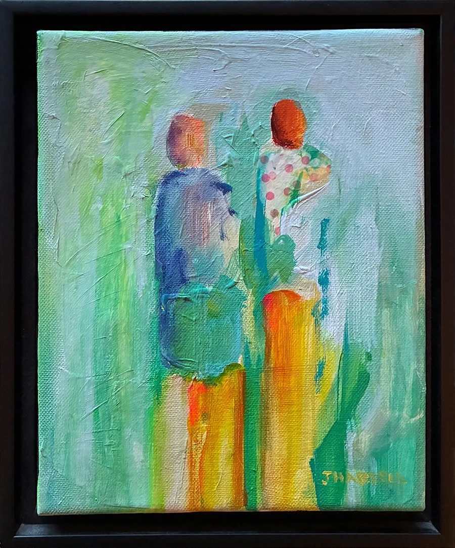 "What's Next", 8x10 Acrylic on canvas, framed // Janet Harrell