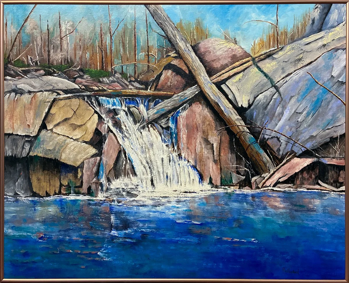 "End of Silence" 30x22 Oil on Canvas, framed // Jim Hallenbeck