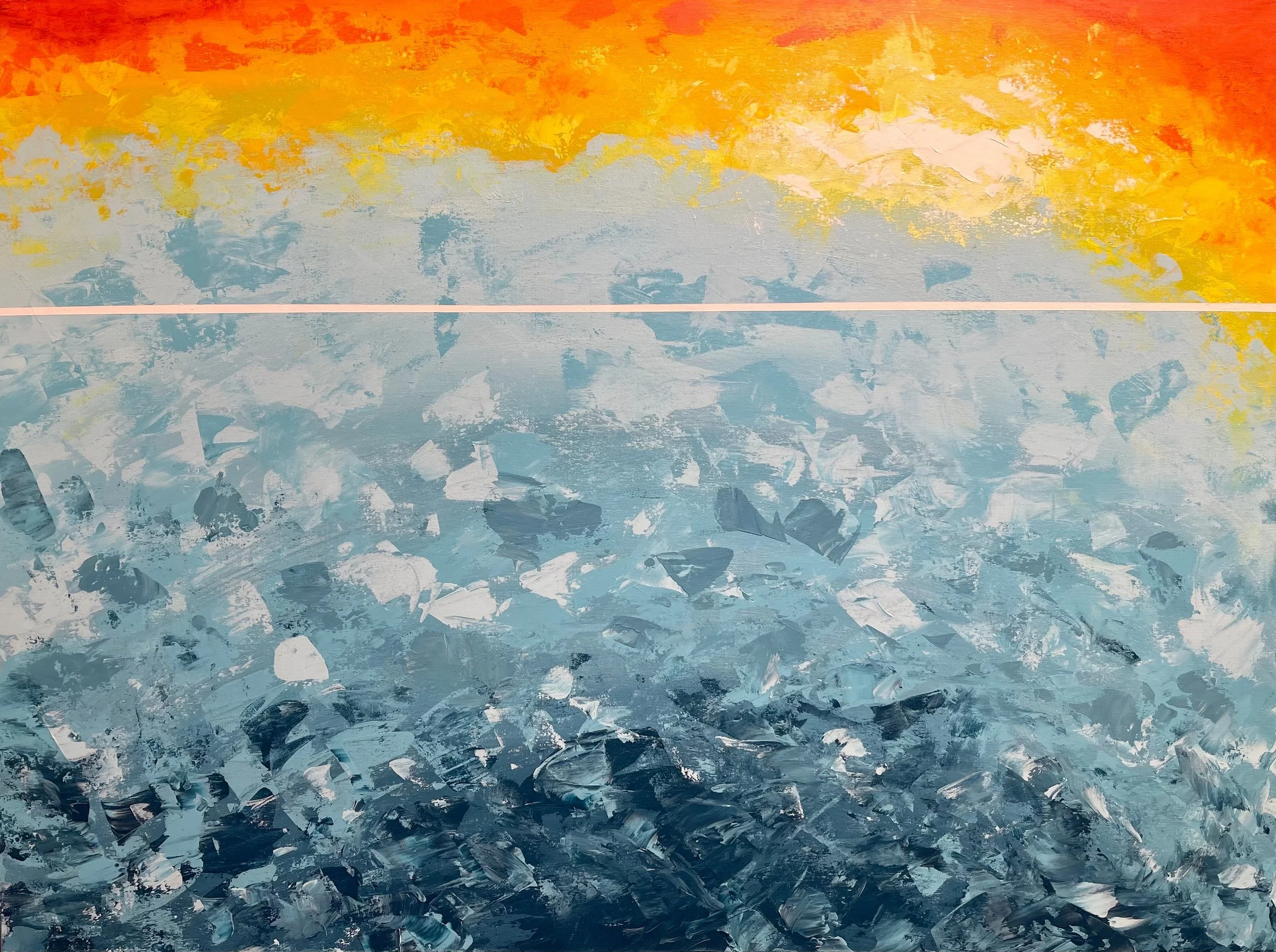 "What About Now" 40x30 Acrylic on canvas // Jackie Sanders