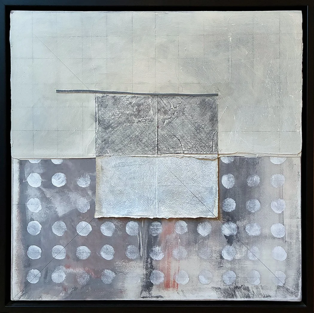 19.5x19.5 Mixed media on Canvas, framed