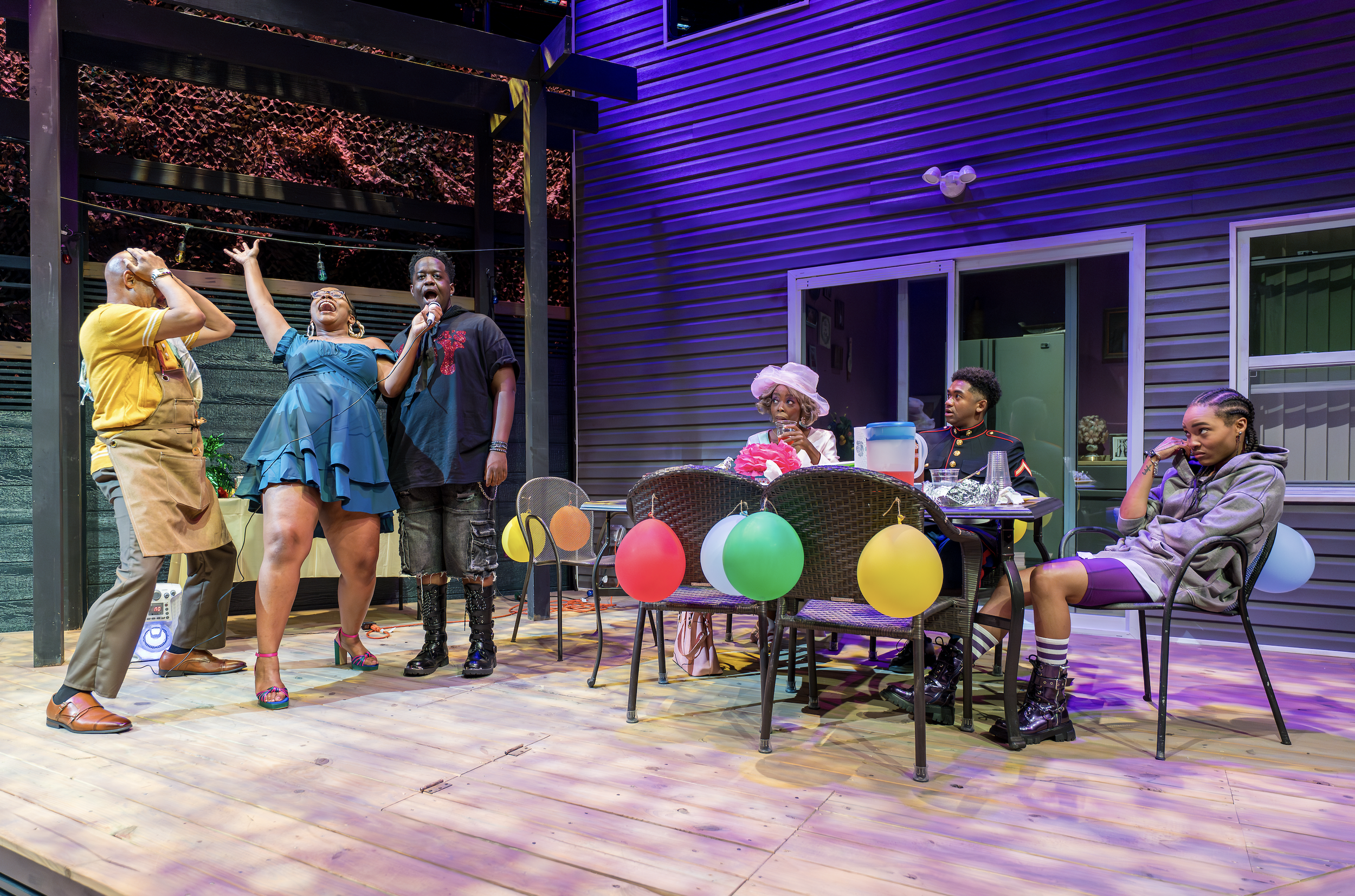 Jefferson A. Russell (Rev), Janelle Richardson (Tedra), Deimoni Brewington (Juicy), Andresia Moseley (Rabby), Mykail Cooley (Larry), Jai Shanae (Opal)