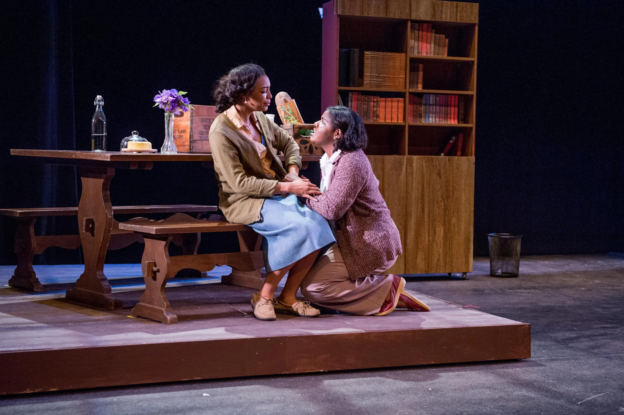 (left to right) Kristen Armour (Karen Wright), Adanna Paul (Martha Dobie)