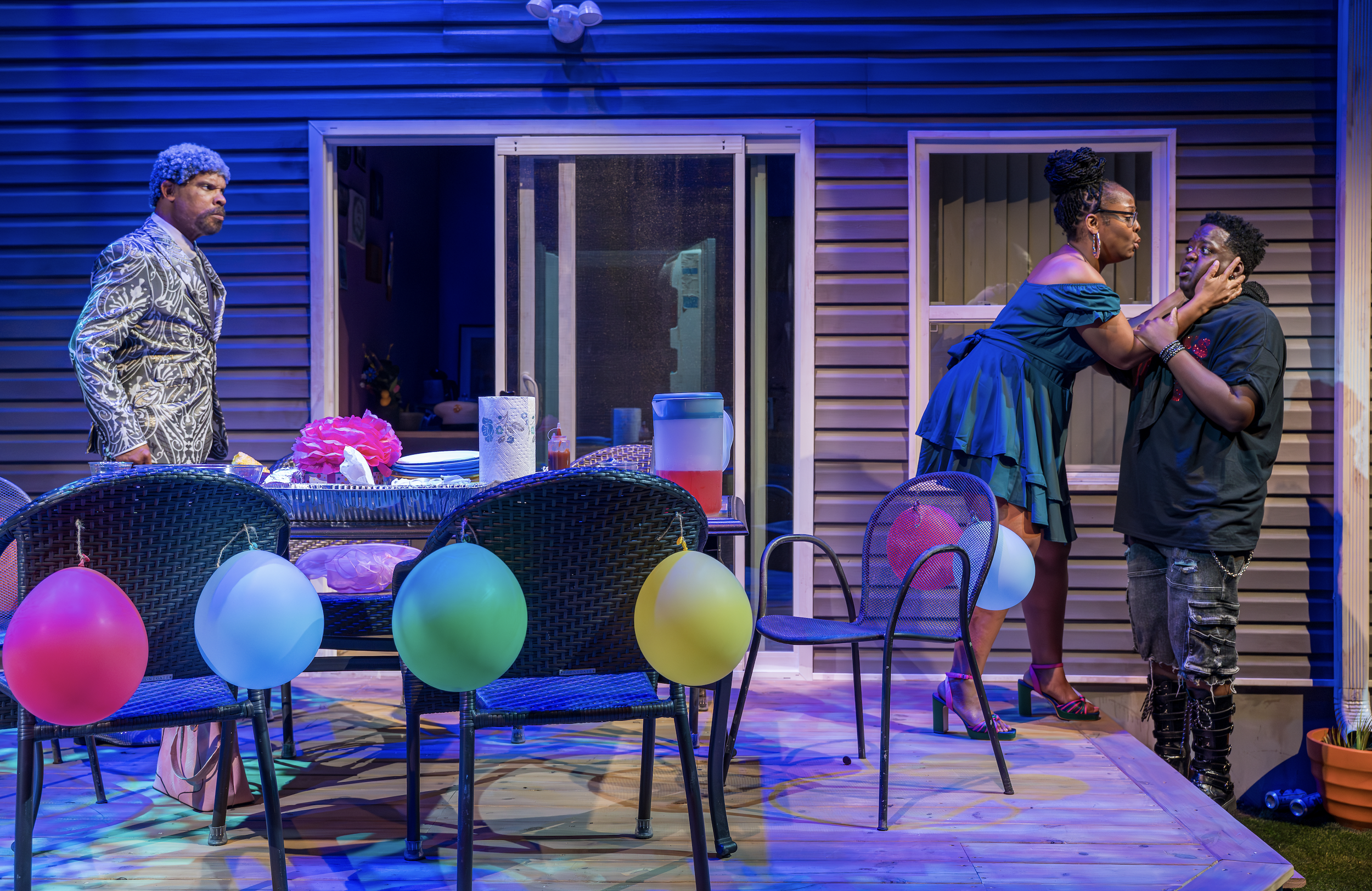 Jefferson A. Russell (Pap), Janelle Richardson (Tedra), Deimoni Brewington (Juicy)