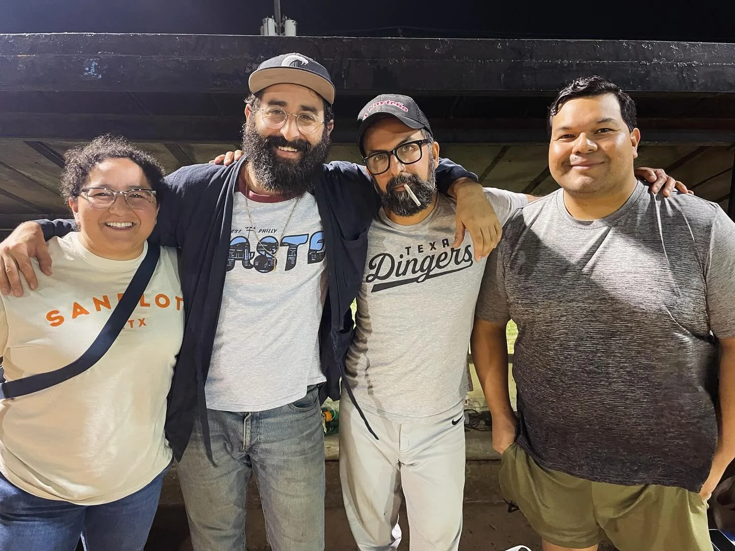 Play Ball! Thank you to my pals from @arsenalabejas @texasdingers and @los_slowpokes for recording with me for season 2 of the show. New episodes will start dropping in June. Stay tuned for updates and don&rsquo;t forget to follow us wherever you get