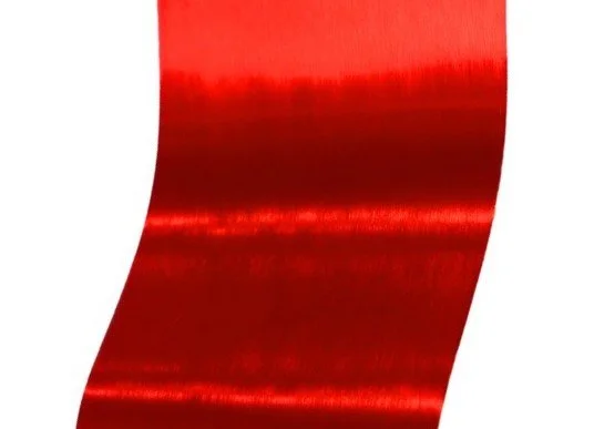 Real Zelmetalart powder coat sample — Lollypop Red