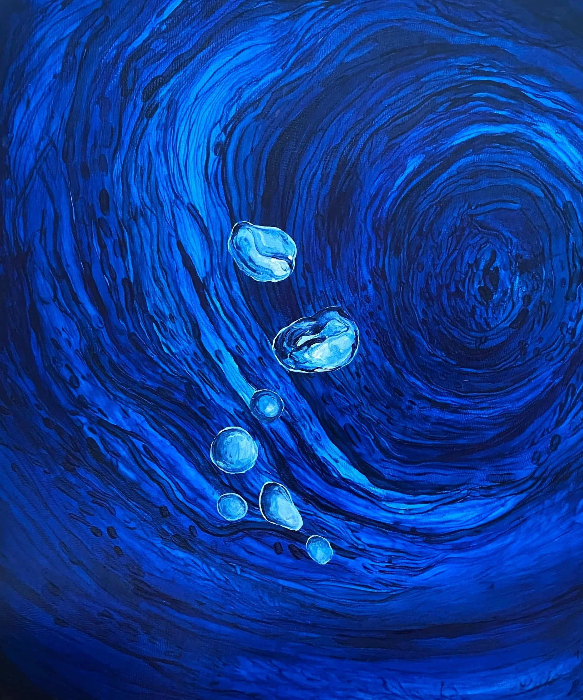 Last Breath. Acrylic on Panel. 20in x 30in. 