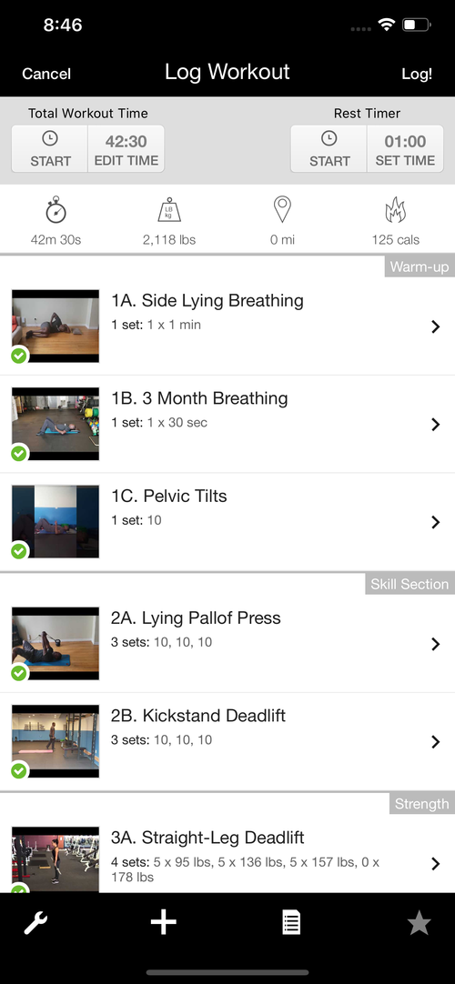 Paramount workout programming in the Paramount App