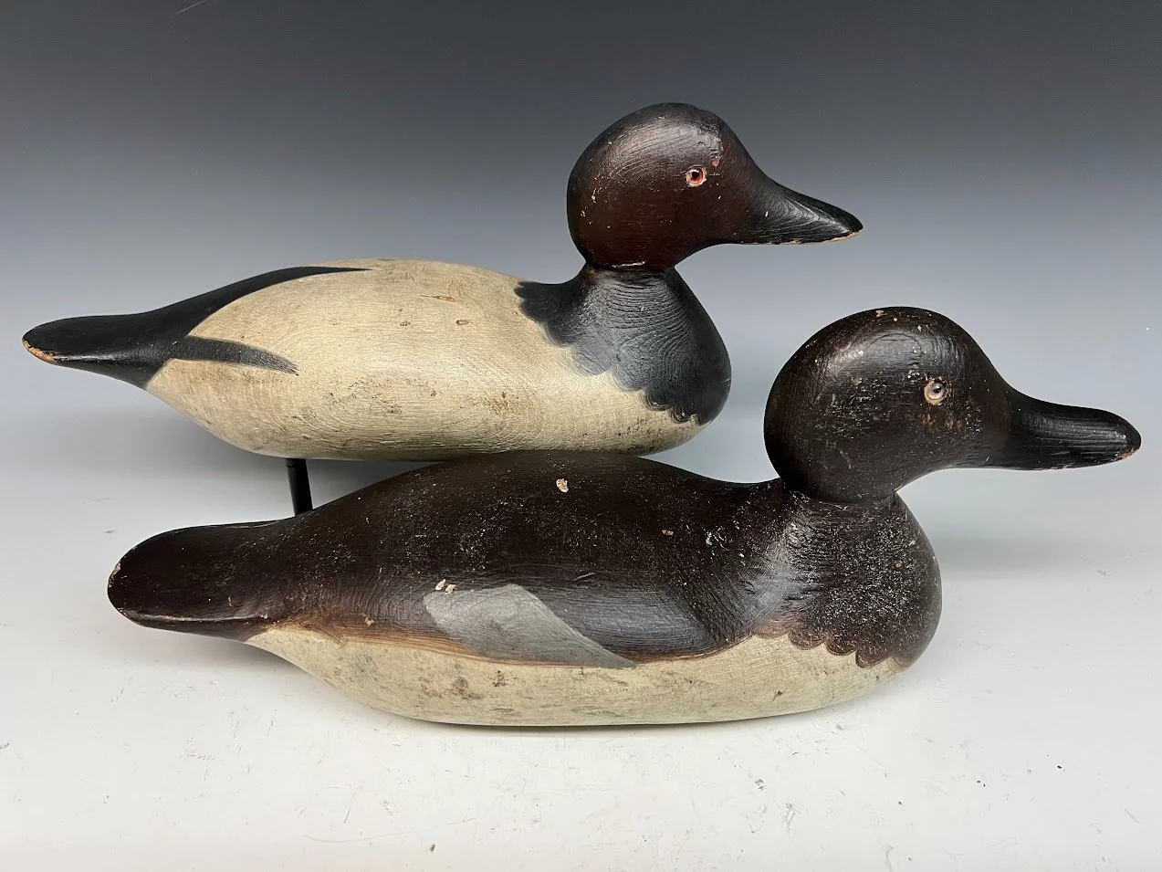 Decoy Mason Decoy Company Canvasback Pair Of Hunting Decoys For Sale