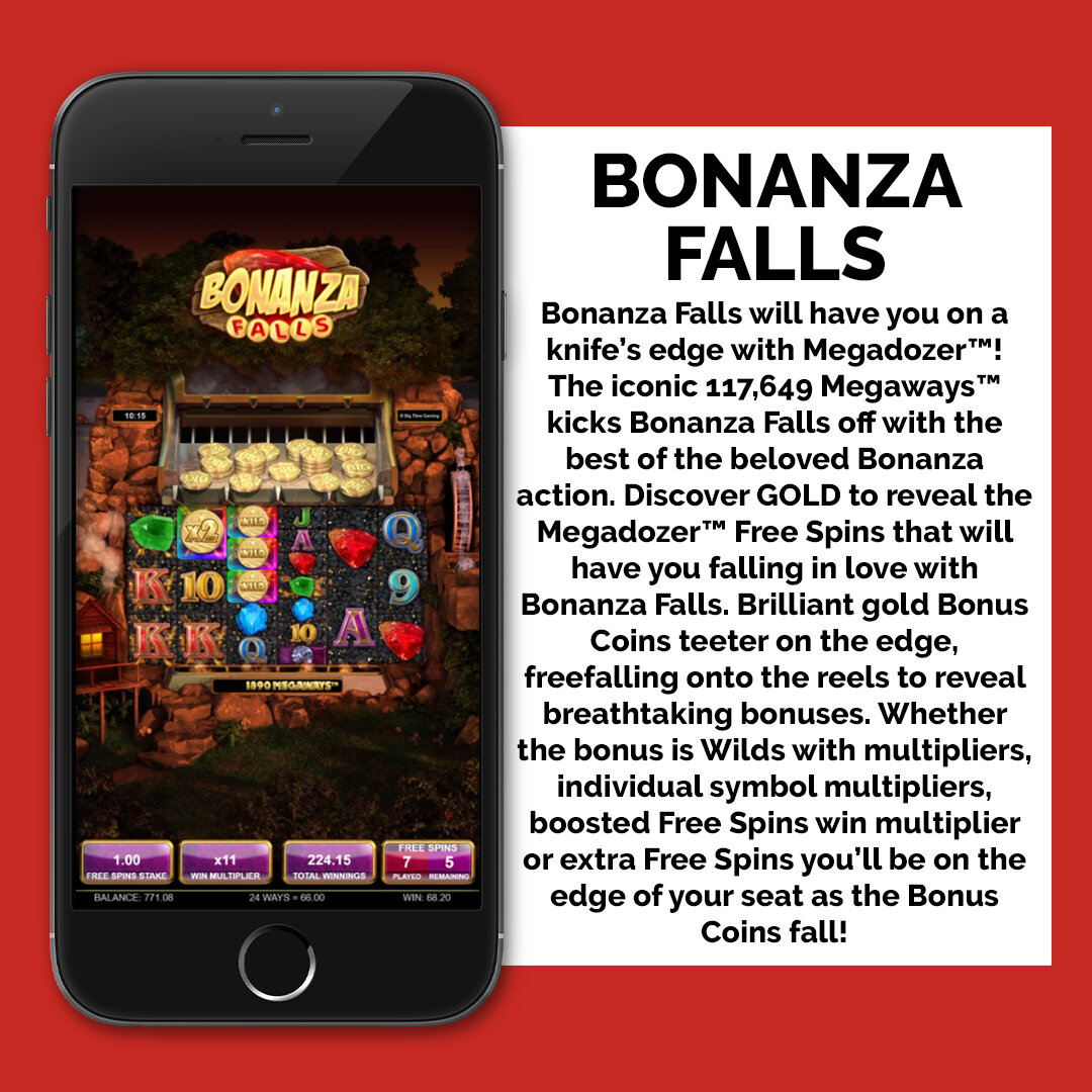 Fall in love with Bonanza Falls 🤑 #bigtimegaming #bonanzafalls #megadozer