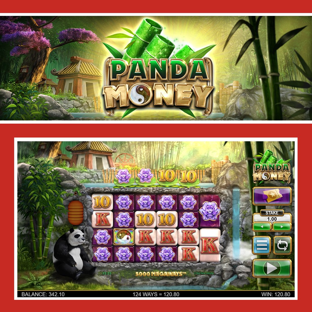 Panda-monium has a new meaning with Panda Money! 🐼 #bigtimegaming #pandamoney #megaways