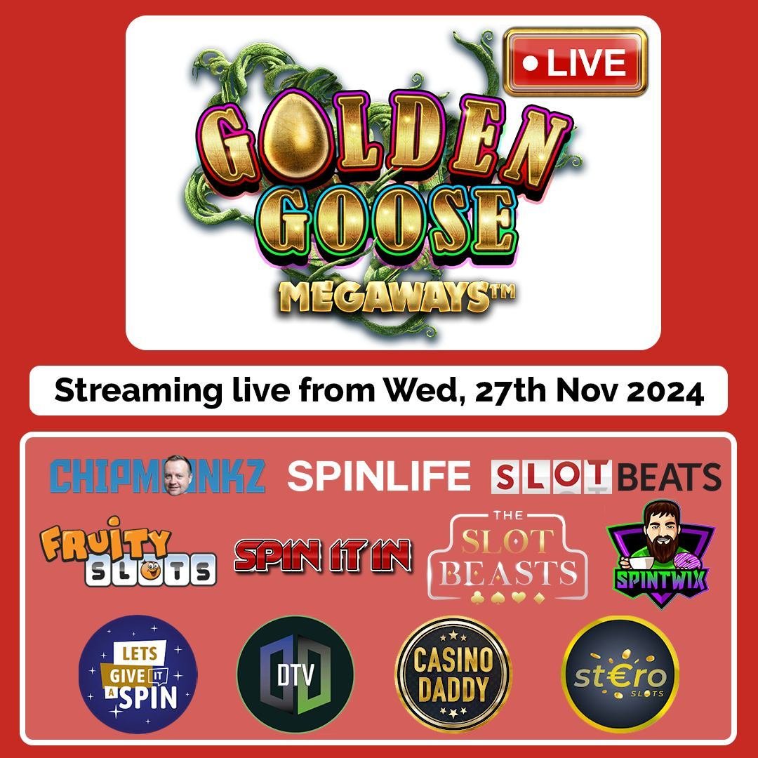 Magical spins and colossal wins await in Golden Goose Megaways, streaming live from Wednesday! 😍 #bigtimegaming #goldengoosemegaways #megaways