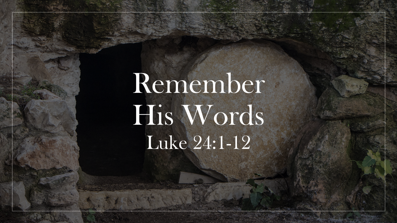 He is Risen!  Remember?