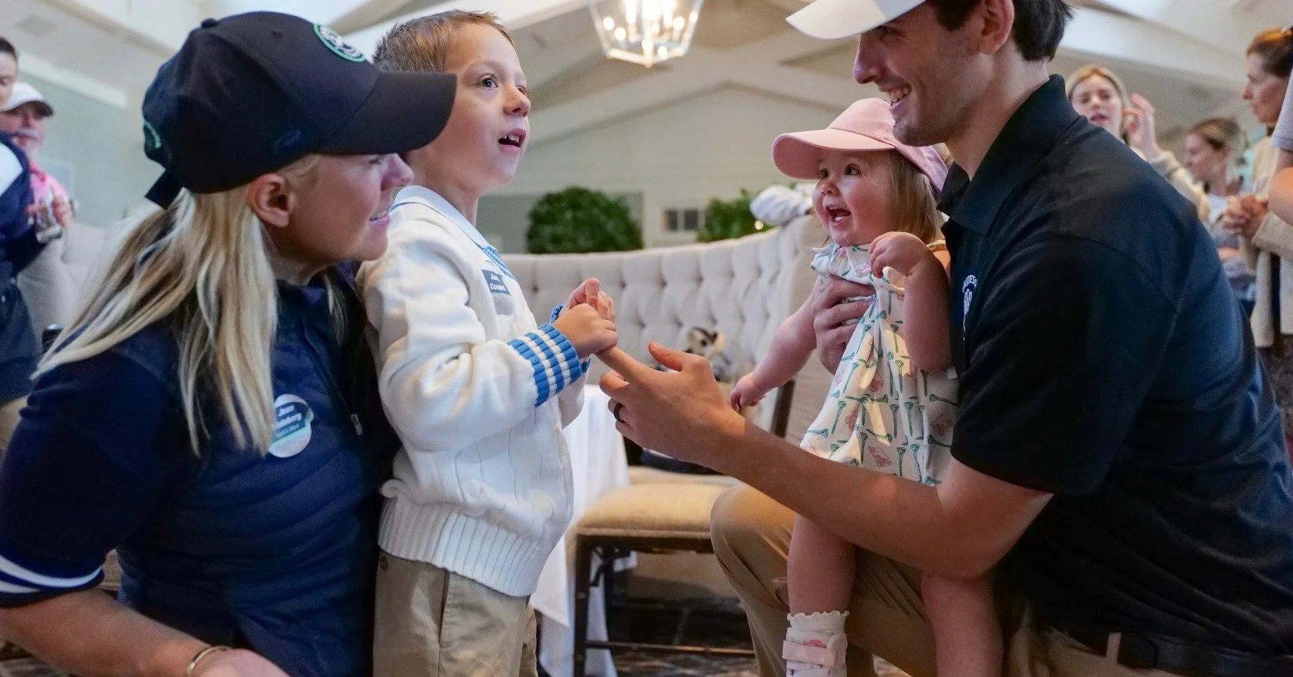 We first connected with Colette’s family when her grandfather reached out to us through our website. Colette, who had just been diagnosed with PURA Syndrome, was still in the NICU. We immediately set up a Zoom call with Xander and Kim to see ho