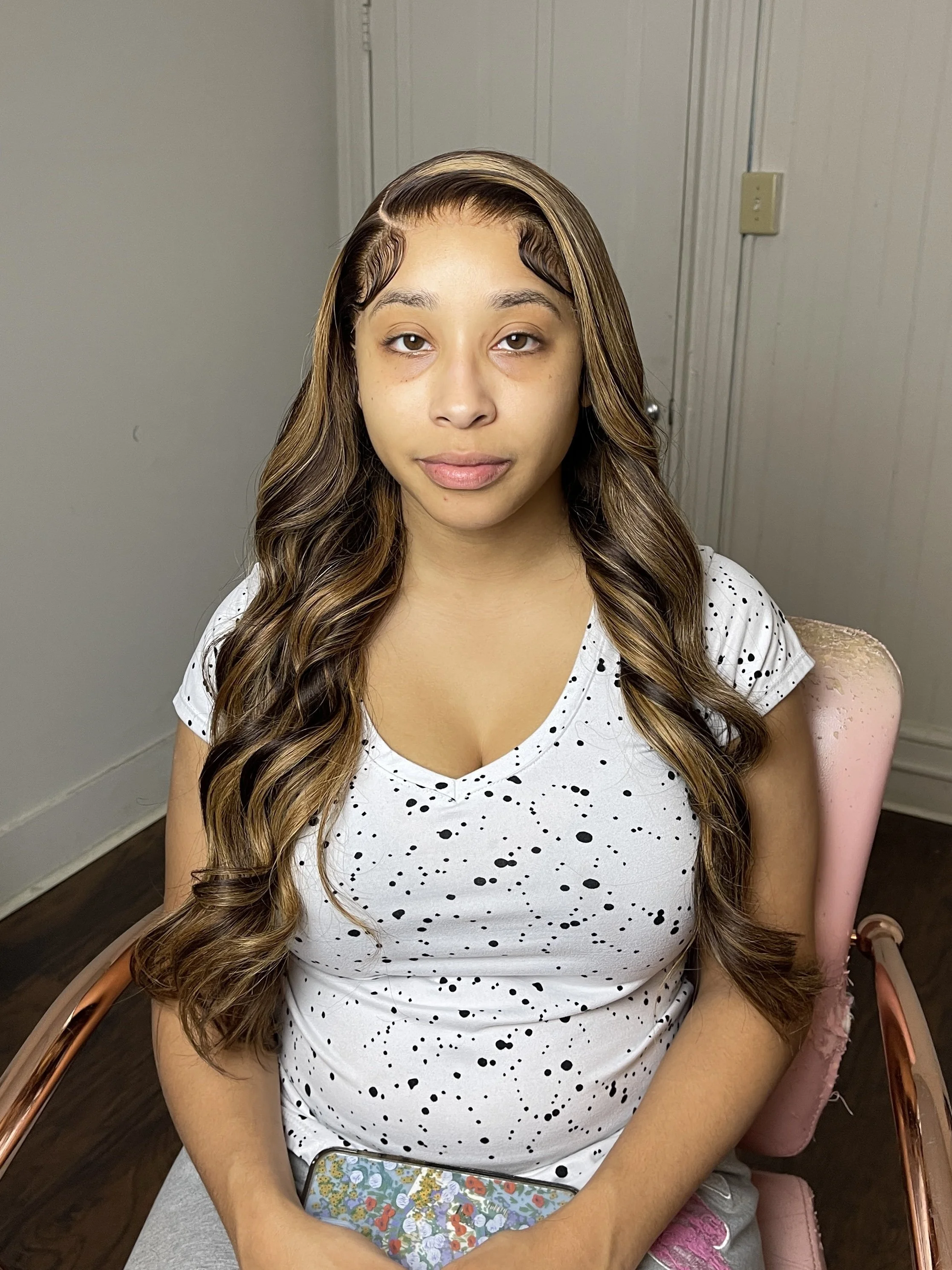 13x4 HD Lace Frontal Highlight Wig (22” Body Wave) – 100% Human Hair