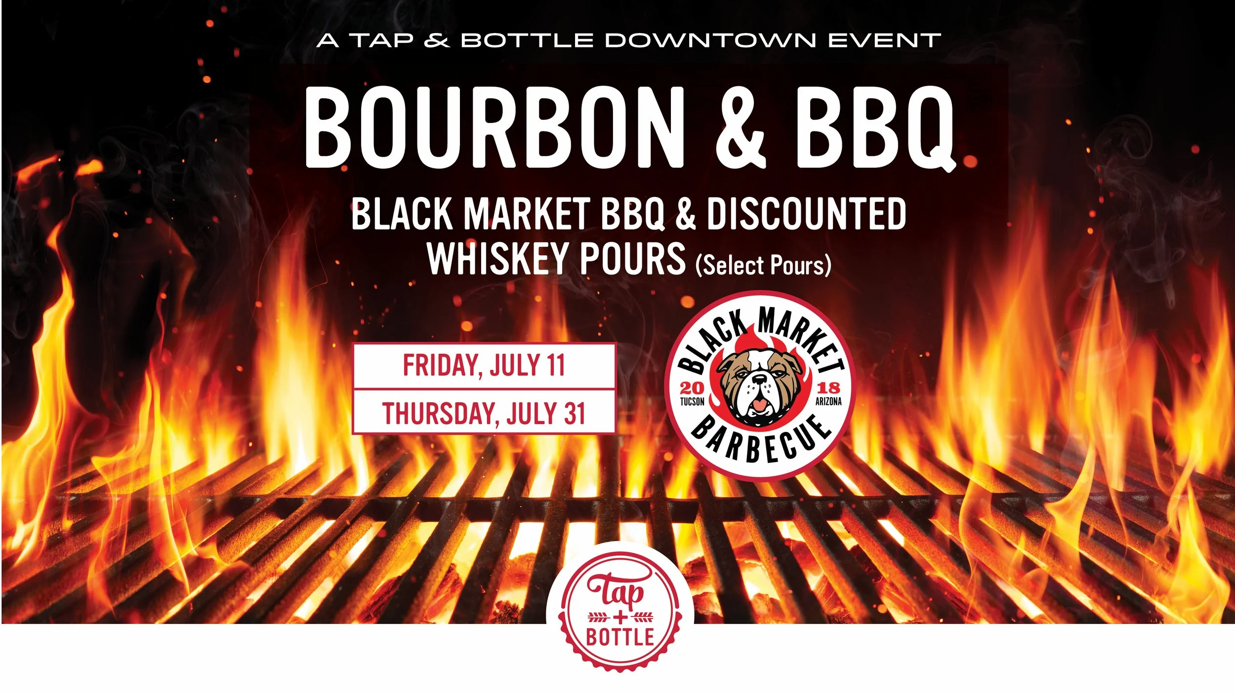 Bourbon & BBQ at T&B Downtown!