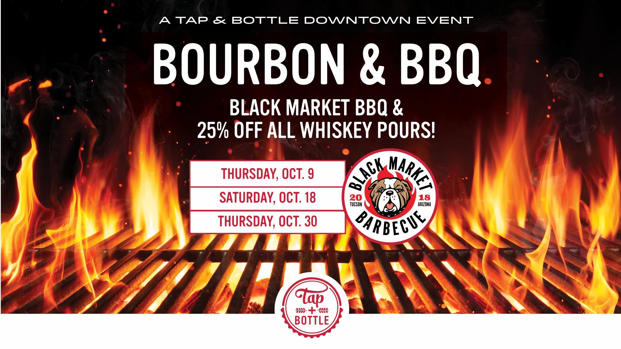 Bourbon & BBQ at T&B Downtown!