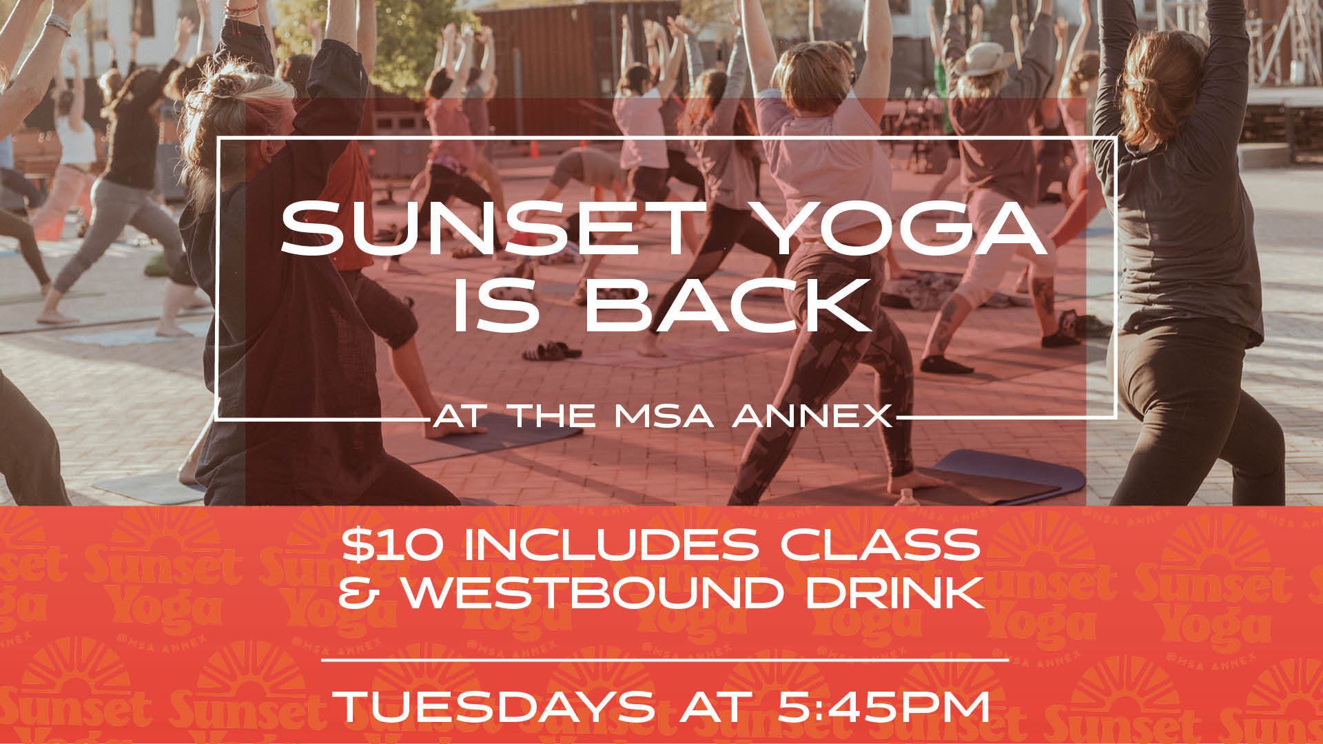 Sunset Yoga at MSA Annex!