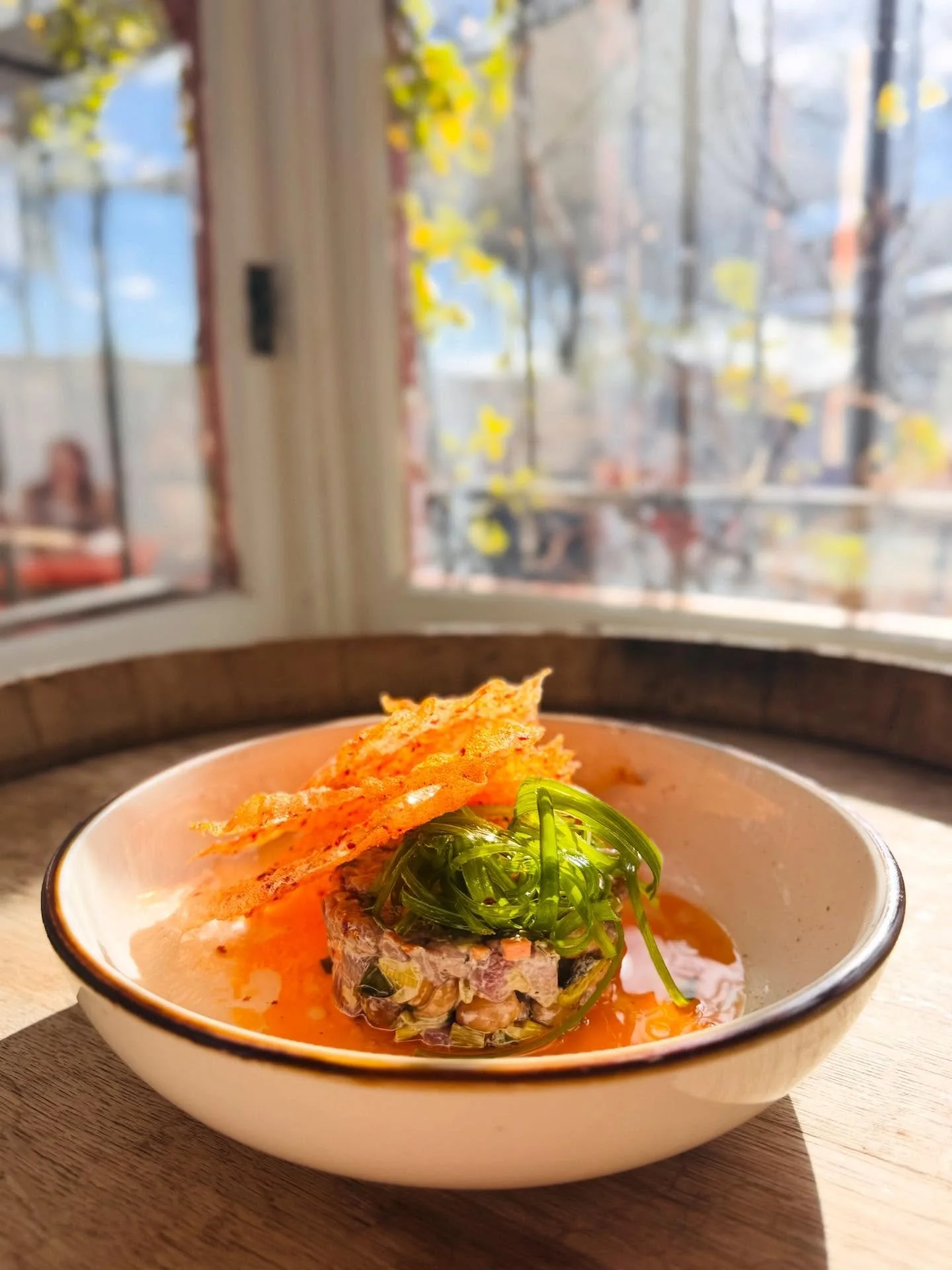 New Tartare set: PAD THAI TARTARE
koji aged K4 beef, tamarind aioli, pickled peanut, carrot, shrimp oil, rice cracker

Have you tried it!? Let us know what you think in the comments! 

#TucsonWineBar #DrinkLocalTucson #SupportLocalAZ #TucsonEatsAndDr