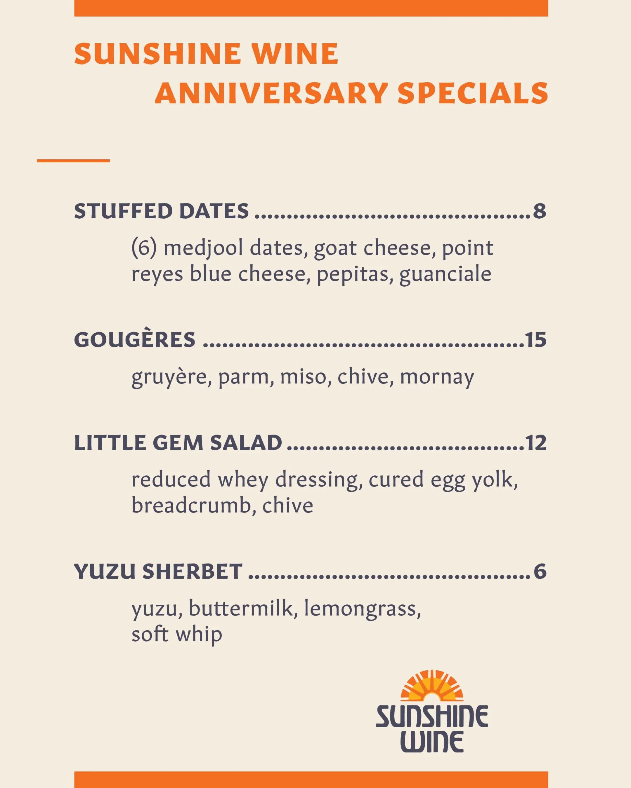 Stating next week we will be offering a limited time anniversary menu!! Don&rsquo;t miss out on the relaunch of so many amazing items. 

#TucsonWineBar #DrinkLocalTucson #SupportLocalAZ #TucsonEatsAndDrinks #AZWineScene