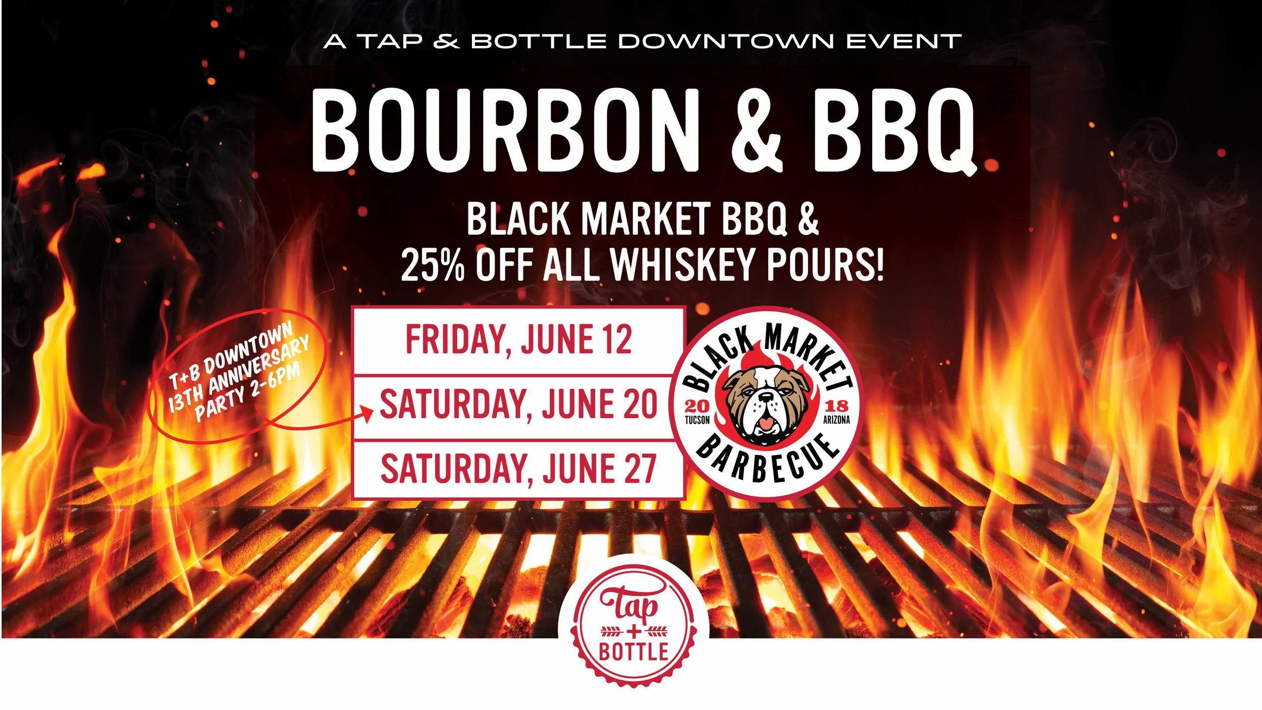 Bourbon &amp; BBQ at T&amp;B Downtown!