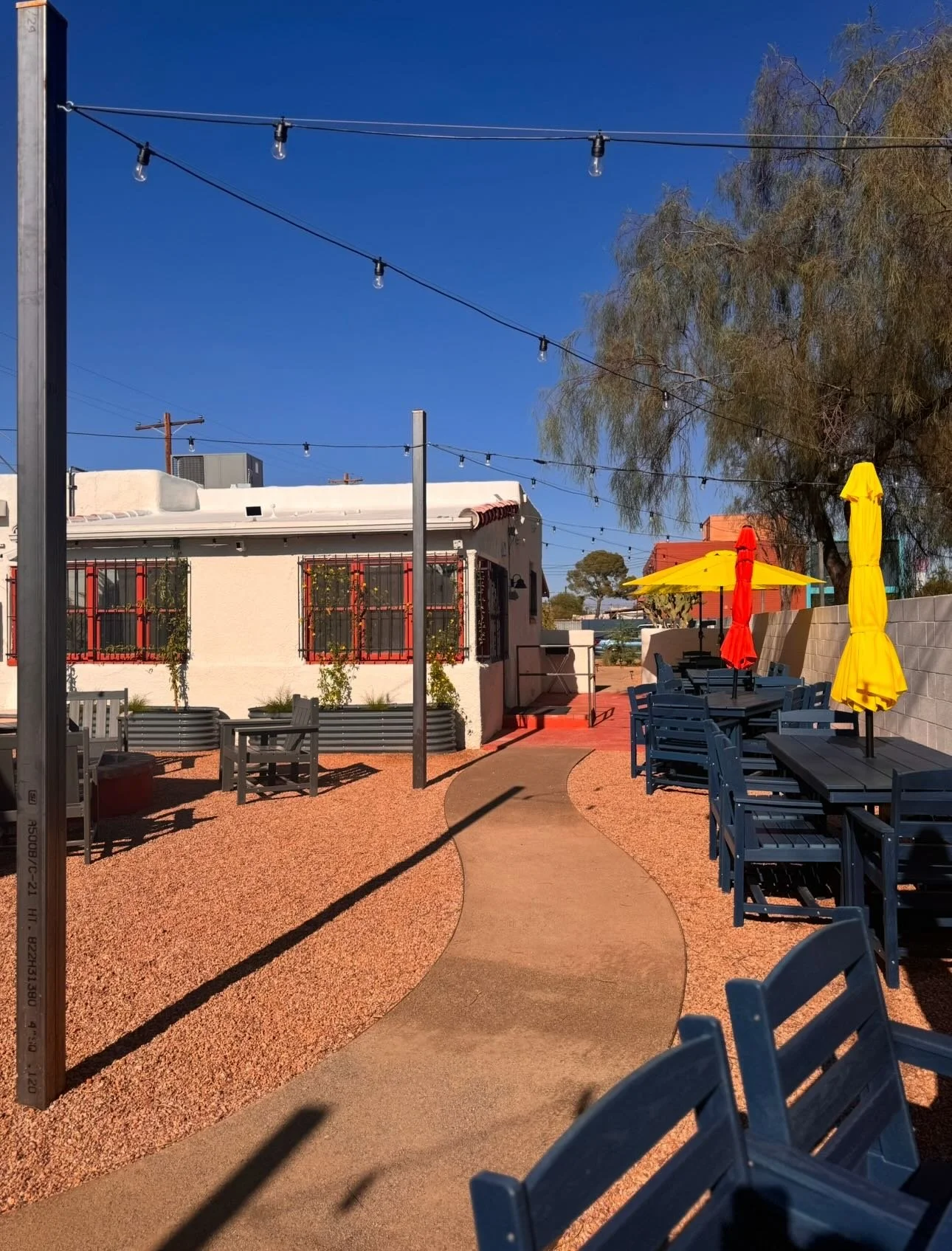 Part two: Anniversary series 

A year ago our back patio has super cute yellow umbrellas. Unfortunately those umbrellas didn&rsquo;t want to stay put during monsoons so the shade got a major upgrade with these beautiful shade sails! It&rsquo;s crazy 