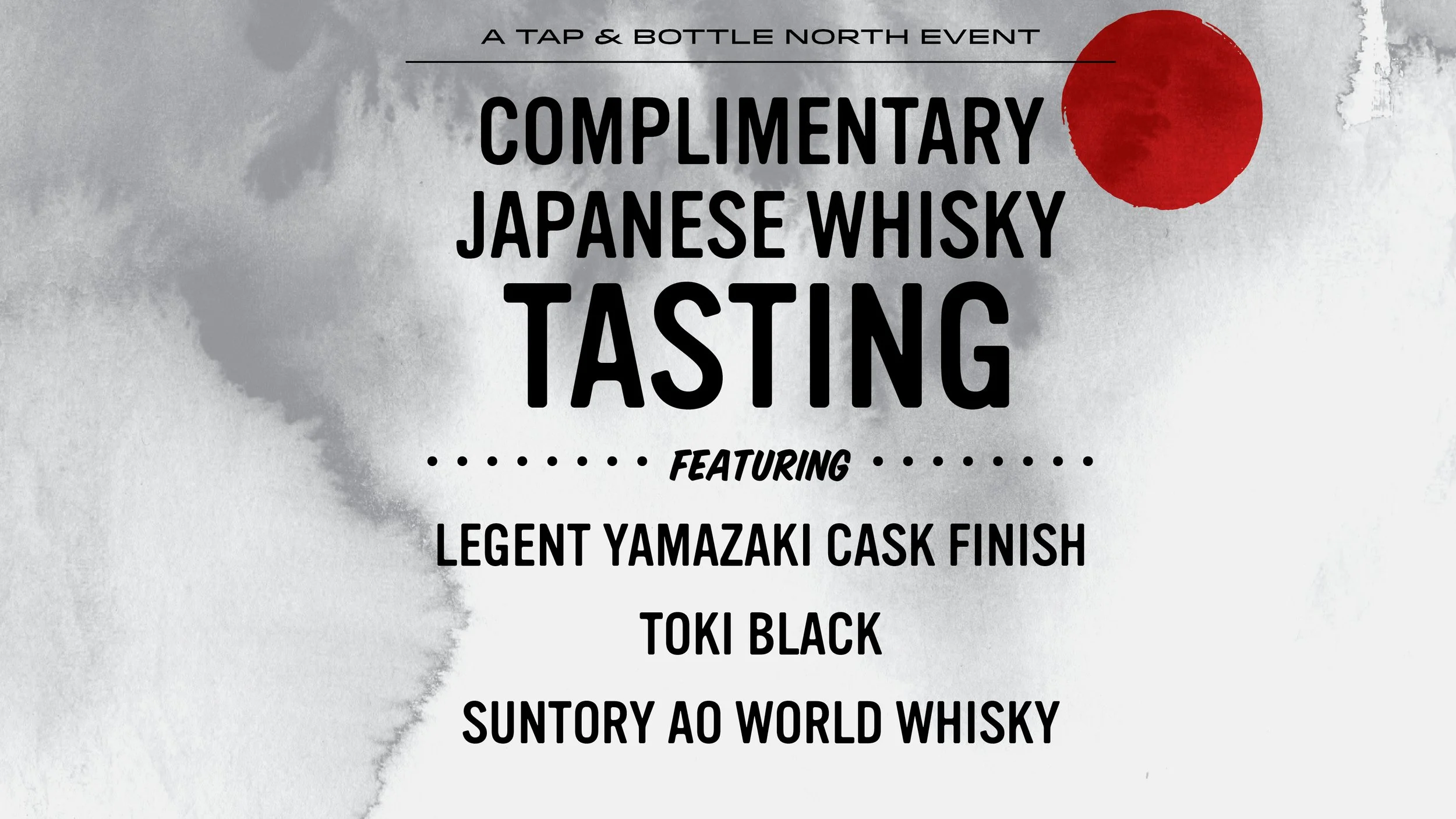 Complimentary Japanese Whisky Tasting at North! 