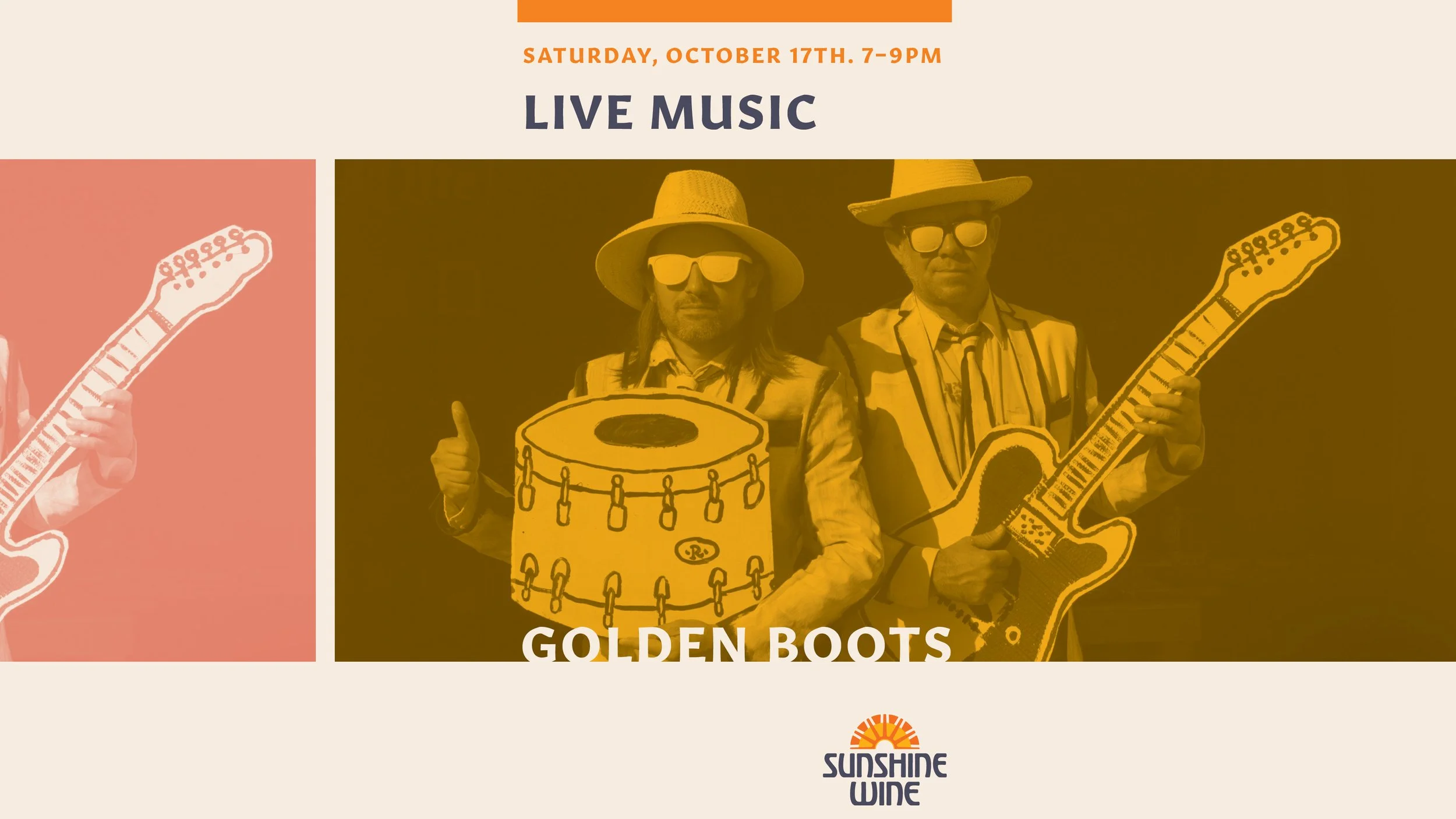 Live Music w/ Golden Boots at Sunshine Wine! 