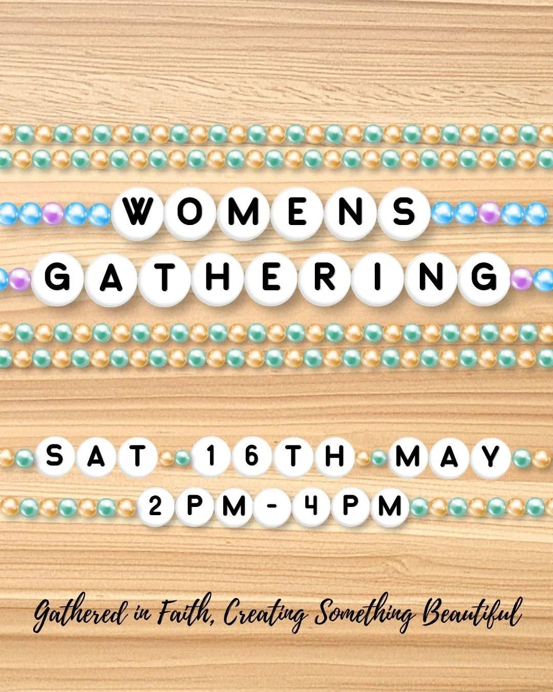 Ladies, you&rsquo;re warmly invited to a special Women&rsquo;s Gathering this Saturday! 

Join us for an afternoon of connection, creativity, and community as we make beautiful jewellery together. 

🗓 Saturday, 16 May
⏰ 2:00 PM &ndash; 4:00 PM

Come