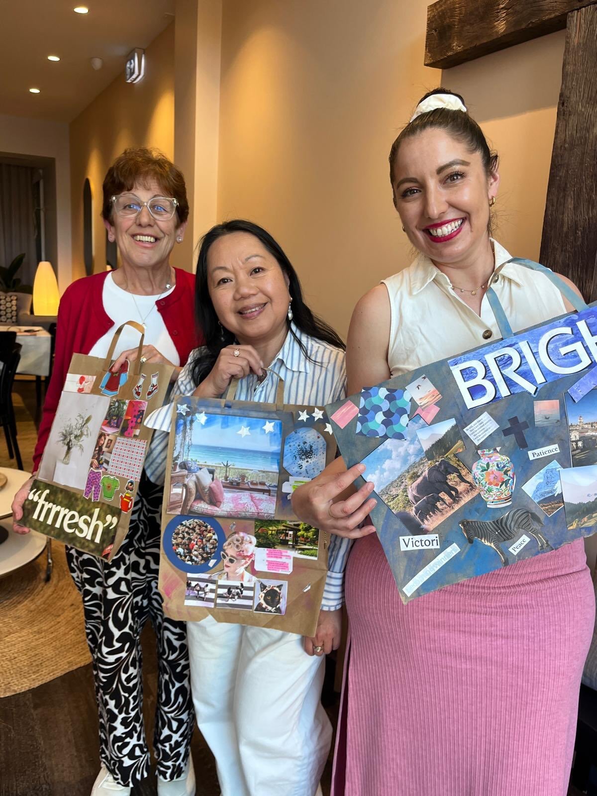 Such a lovely day, spending time being creative with lovely people.  Saturdays Women&rsquo;s Gathering was a hit. Prayerfully creating collages together left everyone with beaming smiles. Praise God 🙌